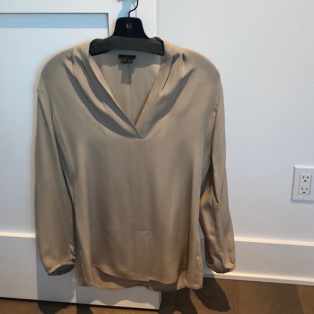 Theory Beige blouse - Picture 1 of 2